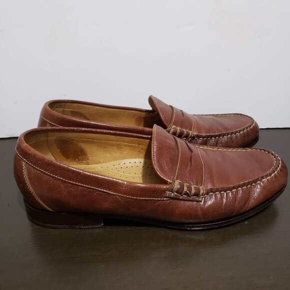Martin Dingman Countrywear Brown Leather Penny Loafers Boots 10M main image 5